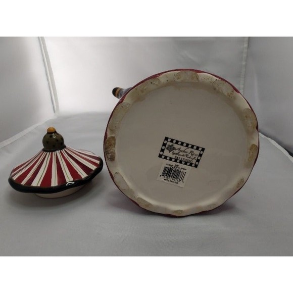 RARE Amber Rose Xmas/Christmas Coffee Pot by Nanette Vacher - Picture 7 of 8